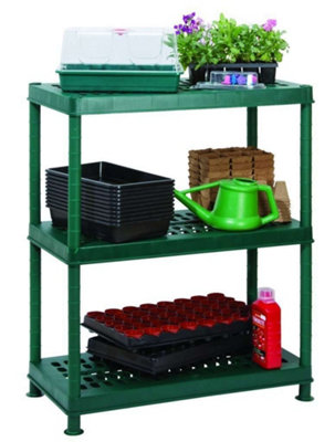 Primrose 3-Tier Easy-Store Collapsible Modular Garden Greenhouse Staging 0.8m