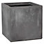 Primrose 30cm Fibrecotta Medium Cement Cube Pot Planter