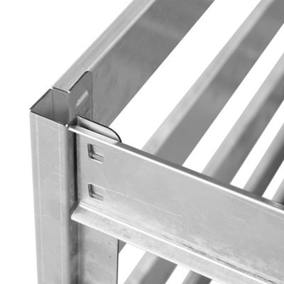 Primrose 560L Galvanised Steel Slatted Compost Bin