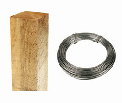 Primrose 8ft Square Post Screening or Hurdle Installation Kit - Additional Panel