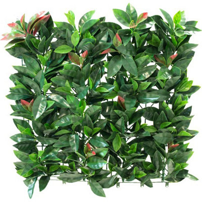 Buy Primrose American Beech Artificial Patio Hedge Panels 50cm x 50cm ...