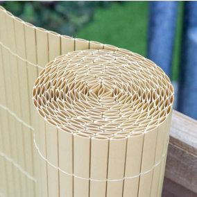 Primrose Artificial Bamboo Cane Screening Fence Roll Garden Privacy Border W4m x H1.5m