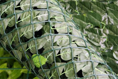 Primrose Artificial Ivy Leaf Screening Hedge Roll Privacy Screen W3m x H1.5m - 4