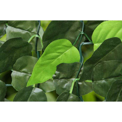 Primrose Artificial Ivy Leaf Screening Hedge Roll Privacy Screen W3m x H1m