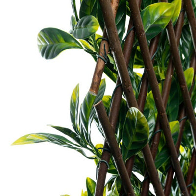 Primrose Artificial Laurel Extendable Trellis Plastic Hedge Garden Fence Screening Privacy 2m x 1m - 4