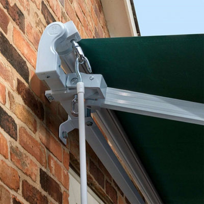 Primrose Awnings 2.0m x 1.5m Retractable Manual Standard Green Awning Outdoor Patio Canopy - 4