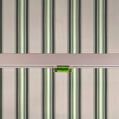 Primrose Awnings 2.0m x 1.5m Retractable Manual Standard Multistripe Awning Outdoor Patio Canopy - 6