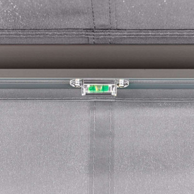 Primrose Awnings 2.5m x 2.0m Retractable Electric Half Cassette Charcoal Frame Silver Awning Outdoor Patio Canopy - 6