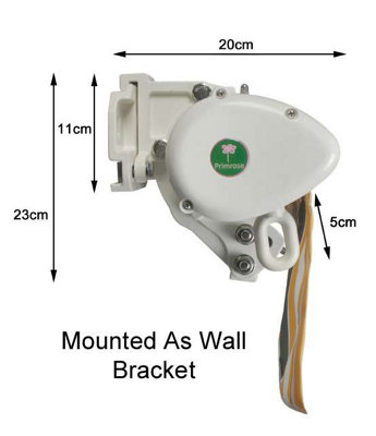 Primrose Awnings 2.5m x 2.0m Retractable Manual Half Cassette Ivory Awning Outdoor Patio Canopy - 7