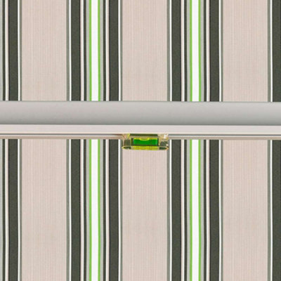 Primrose Awnings 2.5m x 2.0m Retractable Manual Multistripe Awning Outdoor Patio Canopy - 6