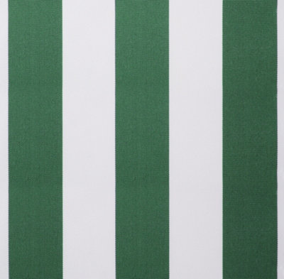 Primrose Awnings Replacement Green & White Awning Cover with Valance 5m