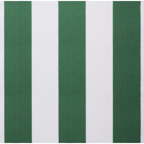 Primrose Awnings Replacement Green & White Awning Cover with Valance 6m x 3m