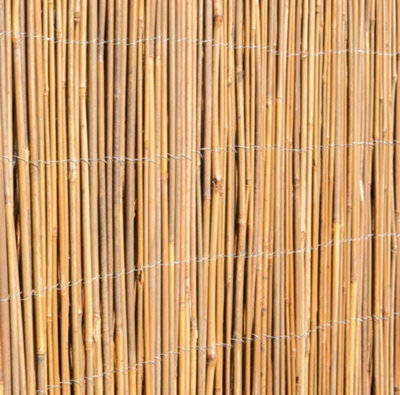 Primrose Bamboo Cane Natural Garden Screening Roll Privacy Fencing Screen W400cm x H150cm