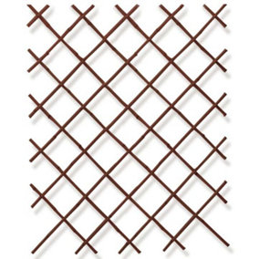 Primrose Black Bamboo Expandable Trellis Privacy Screening Fencing 200cm x 200cm