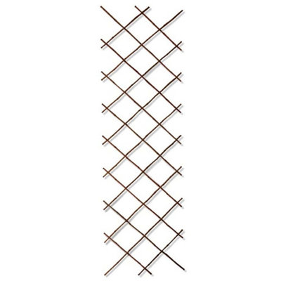 Primrose Black Bamboo Expandable Trellis Privacy Screening Fencing W90cm x H180cm