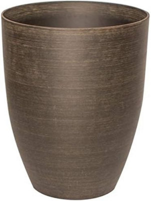 Primrose Black Cortina Stone Cone Round Tall Garden Planter 53cm