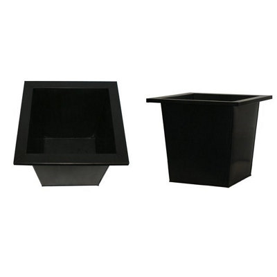 Primrose Black Flared Square Planter Insert 25cm