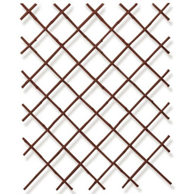 Primrose Black Natural Bamboo Expandable Fencing Screening Trellis 200cm