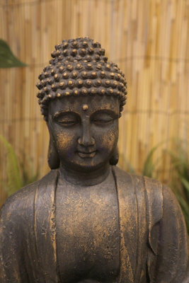 Primrose Blossoming Buddha Water Feature with Lights 57cm