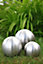 Primrose Brushed Stainless Steel Gazing Glove Sphere Garden Ornament 15cm