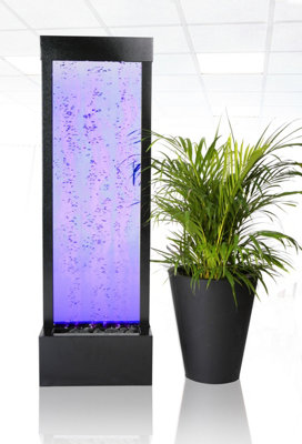 Primrose Bubble Water Wall Feature with Colour Changing LEDs Indoor & Outdoor Use 122cm