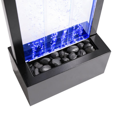 Primrose Bubble Water Wall Feature with Colour Changing LEDs Indoor ...