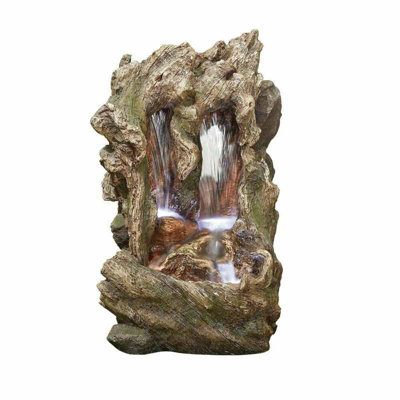 Primrose Colorado Falls Cascading Water Feature with Lights H98cm
