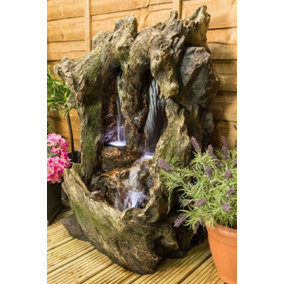Primrose Colorado Falls Cascading Water Feature with Lights H98cm