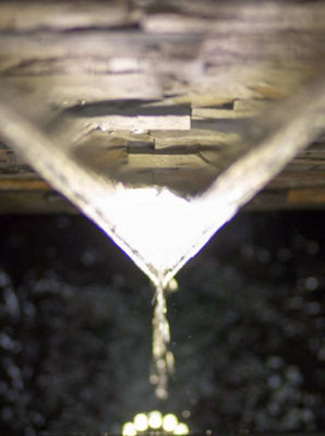 Primrose Dante Zinc & Stone Water Feature with Lights Indoor/Outdoor Use H100cm