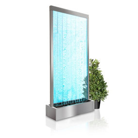 Primrose Elysium Bubble Water Feature Wall with Colour Changing LEDs Indoor Use 213cm
