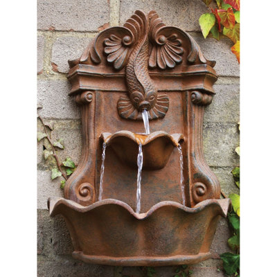 Primrose Fish Wall Fountain Suitable for Indoor/Outdoor Use 40cm