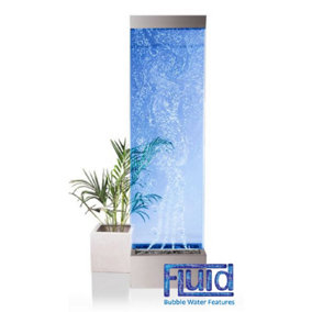 Primrose Fluid Orion Bubble Water Wall with Colour Changing LEDs 183cm