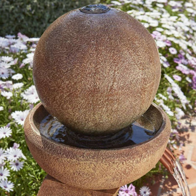 Primrose Friendship Stone Effect Water Feature Fountain with LED Lights