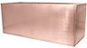 Primrose Frost and Rust-Resistant Outdoor Zinc Trough Planter in a Copper Finish 75cm