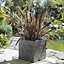 Primrose Garden Light Grey Fibrecotta Brick Square Planter Pot XL 50cm