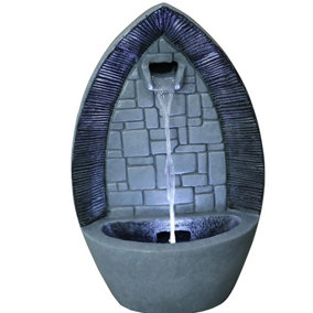 Primrose Gothic Arch Tabletop Cascading Water Feature H36cm