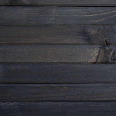 Primrose Grey Pine Wooden Raised Bed Outdoor Trough Planter 90cm