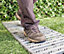 Primrose Instant Roll Out Garden Path Grey Plastic Chevron 3m