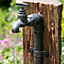 Primrose Iron Tap, Bucket & Barrel Cascading Water Feature H62cm
