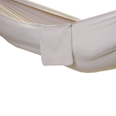 Primrose Ivory Outdoor Garden Double Hammock with Travel Bag & Fittings Included - 5