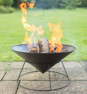 Primrose Kalama Outdoor Cast Iron Fire Bowl Pit 56cm
