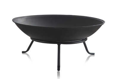 Primrose Kamen Outdoor Cast Iron Fire Bowl Pit 56cm