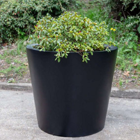 Primrose Large Black Stone Composite Garden Outdoor Planter 83cm