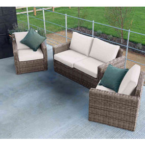 Primrose Living Luxury Rattan 4 Seater Garden Sofa Set