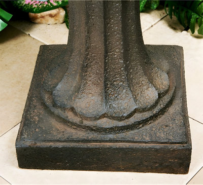 Primrose Maleda Antique Effect Bird Bath Outdoor Water Fountain H71cm - 3