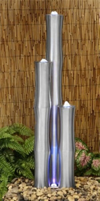 Primrose Medium Stainless Steel Bamboo Three Tubes Only 120cm