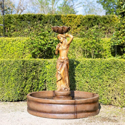 Primrose Naiades Figurine & Surround Water Feature 119cm