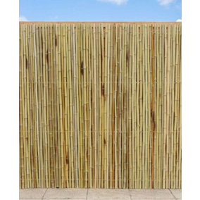 Primrose Natural Thick Bamboo White Screening Roll Privacy Screen 1.9m x 1.8m