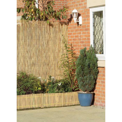 Primrose Peeled Reed Natural Garden Privacy Screening Roll W4m x H1.2m