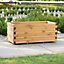 Primrose Pine Raised Flower Bed Planed Trough Planter - Treated Durable Pine & Responsibly Sourced Timber 100cm